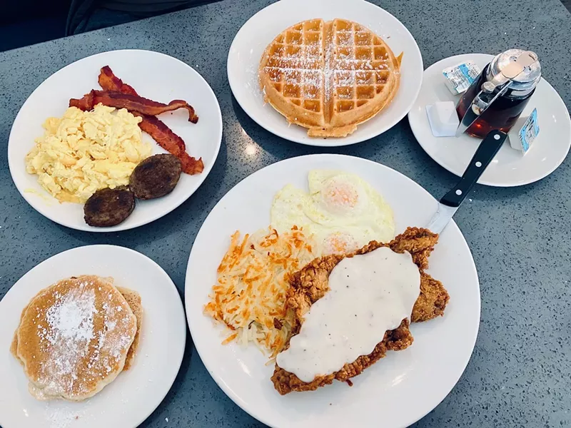 Image: What an amazing time to be alive when chicken-fried steak is a staple on a breakfast menu.