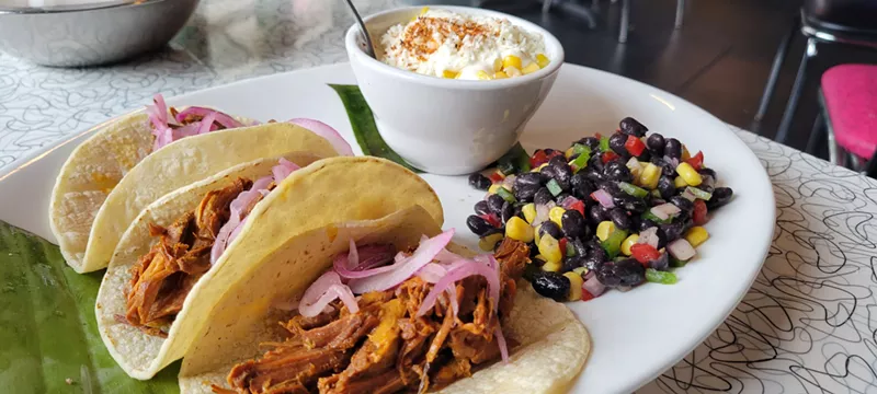 Image: We were initially looking for a tropical dish, but the cochinita pibil turned out to be a great recommendation.
