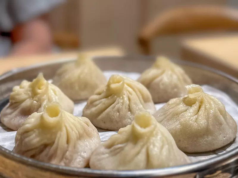 Image: Xiao long bao pork soup dumplings from Shanghai Taste arrive in North Texas.