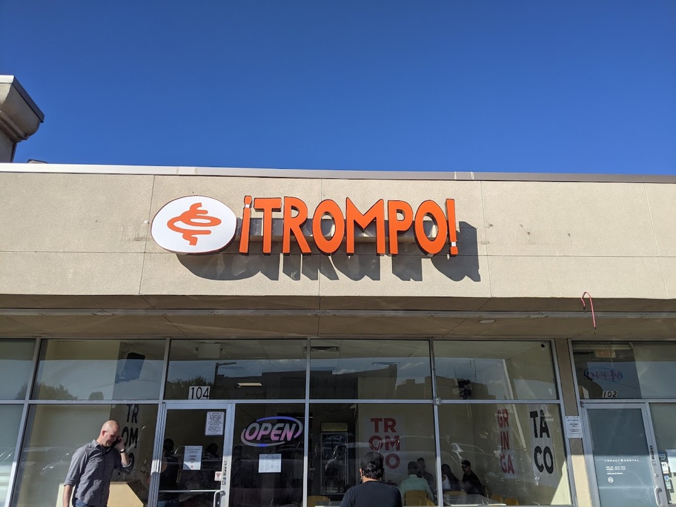 The exterior of Trompo's new East Dallas shop.