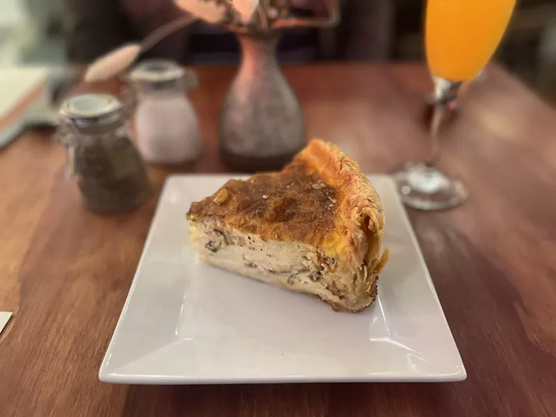 Image: The quiche Lorraine at Two Doors Down is a looker.
