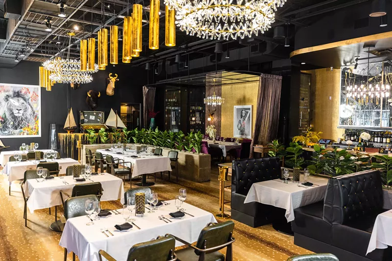 Image: Wits Steakhouse is a stunning space with plenty of gold and opulence.