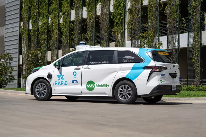 Image: North Texas has seen many autonomous vehicle experiments in recent years, including a long-running one in Arlington.