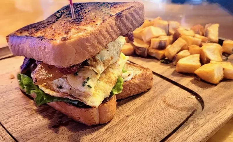 Image: The Egg Sammich at Binions