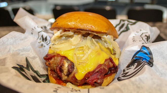 bacon-wrapped cheeseburger