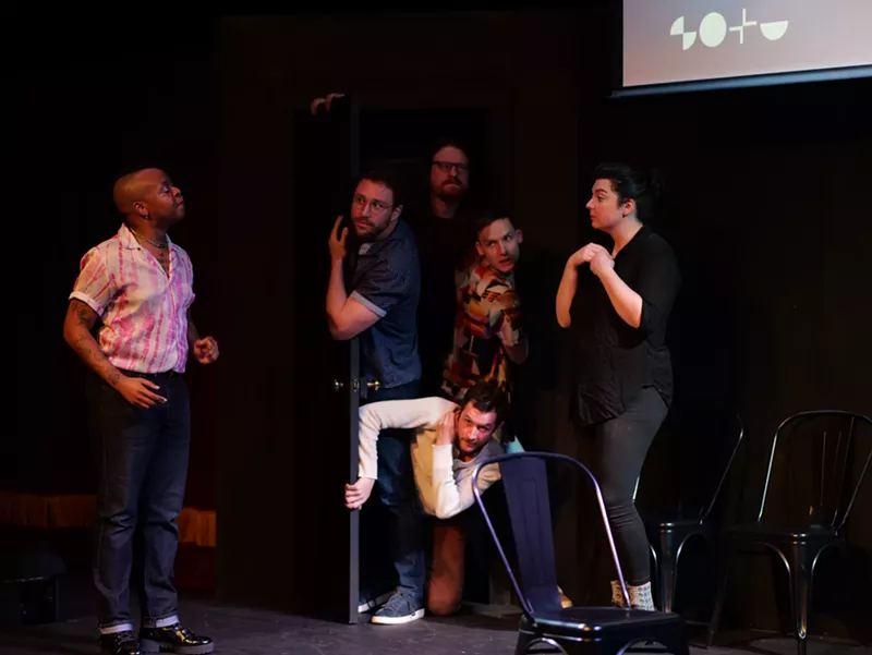 Image: Stomping Ground comedy actors onstage