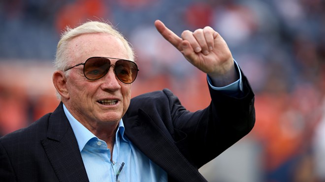Jerry Jones, pictured in a black sports coat, will be featured in a 10-part Netflix docuseries on the Dallas Cowboys.