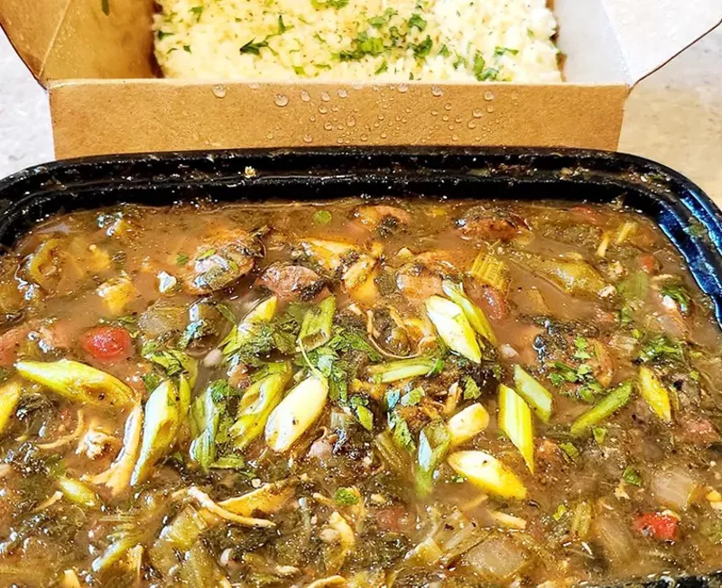 Image: wild game gumbo from Cookin app