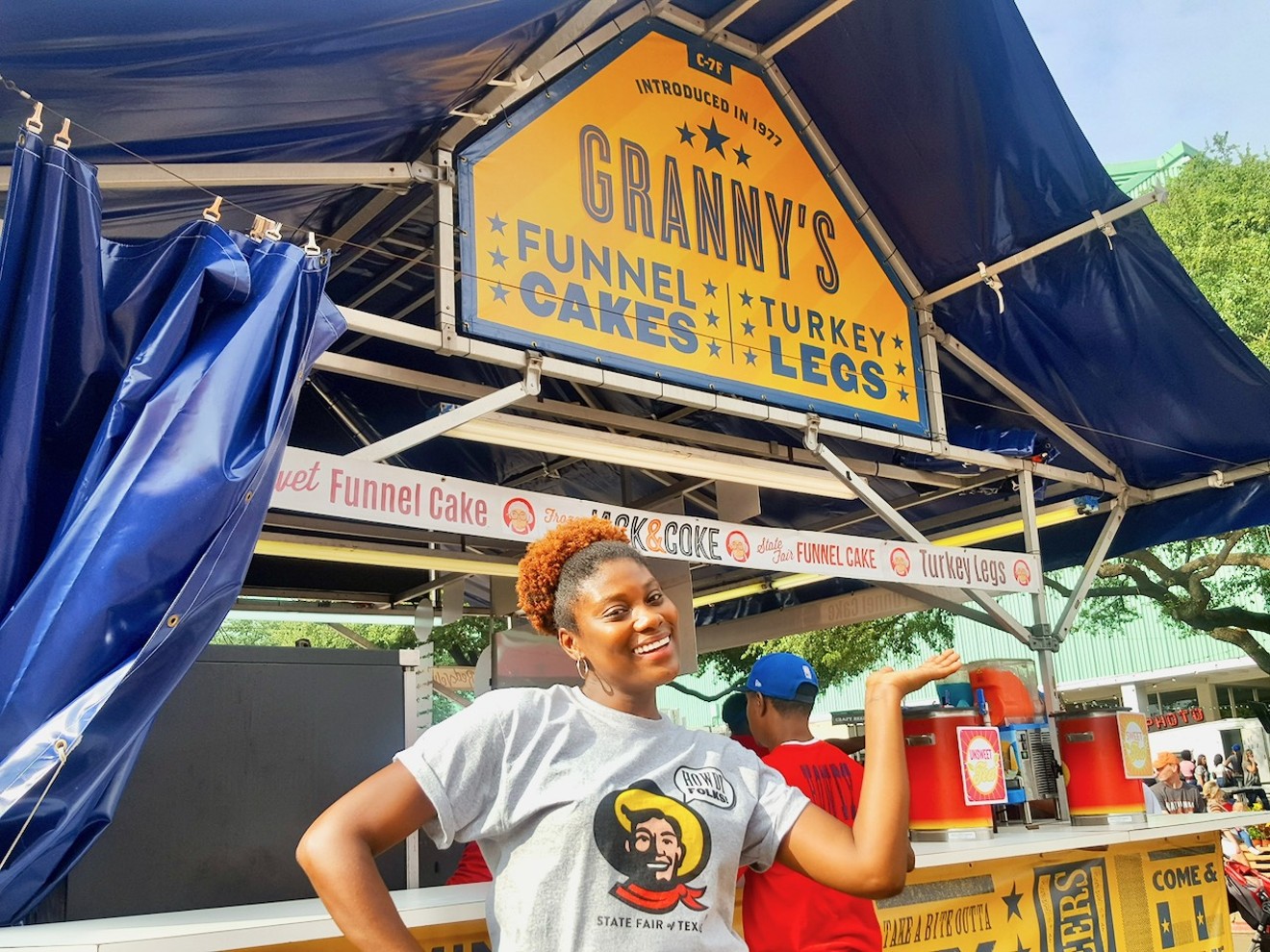 There are lots of places to get a turkey leg at the fair, including Granny's.