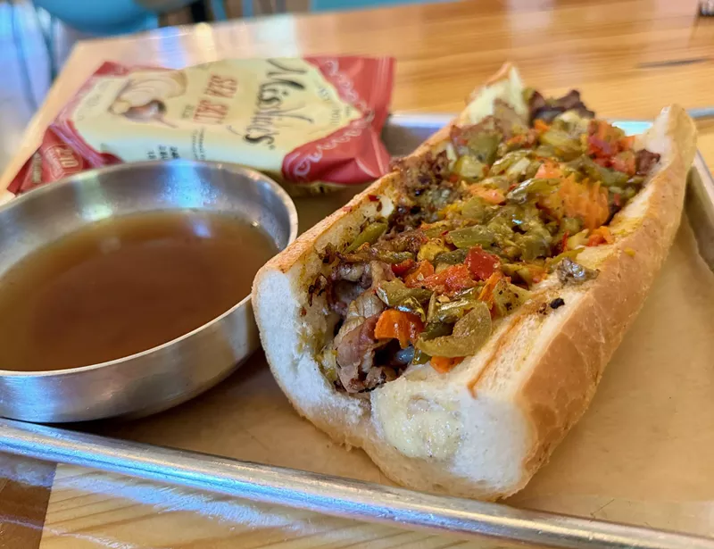 Image: beef sandwich at Cenzo's