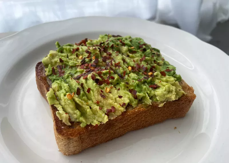 Image: Avocado toast at Hola Café.