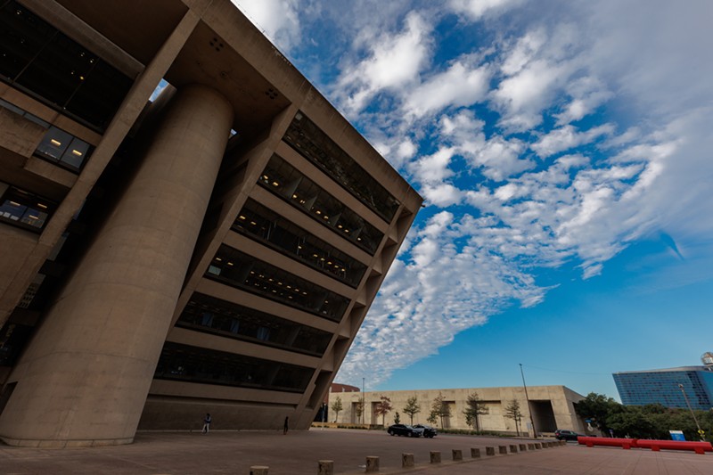 The city's Development Services Department can't yet move to its new home on Stemmons Freeway.