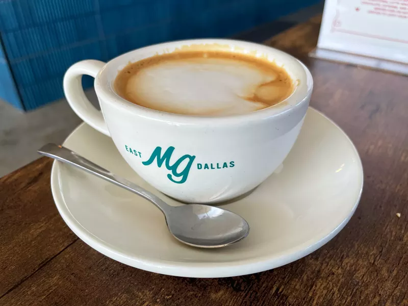 Image: East Dallas Middle Ground uses Oak Cliff Coffee Roaster beans for all their espresso drinks.