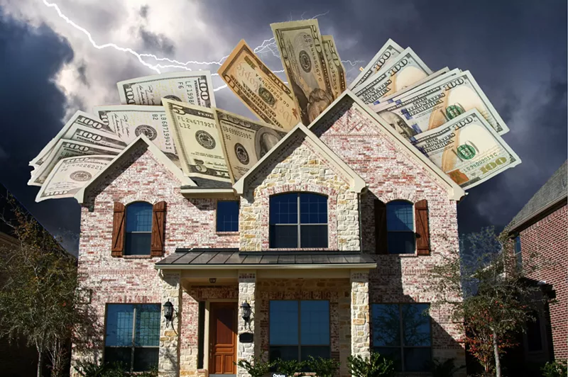 Image: North Texas homeowners are forced to pay more and more each year due to damage caused by increasingly violent storms.