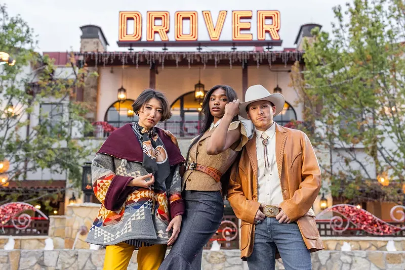 Image: The hoity tonk Dallas look: a little bit Yellowstone, a little bit alexis.