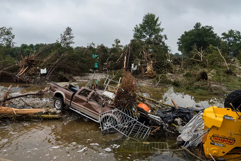 Image: Kerrville flood damage