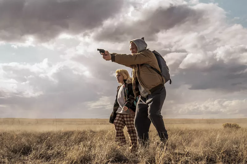 Image: Taron Egerton plays a man fresh out of prison and on the run from a gang with his daughter in tow.