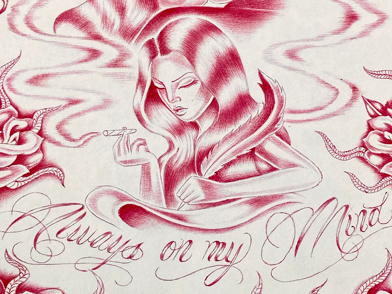 Image: The artist known as Clean As Paper is a master of ballpoint pen drawing.