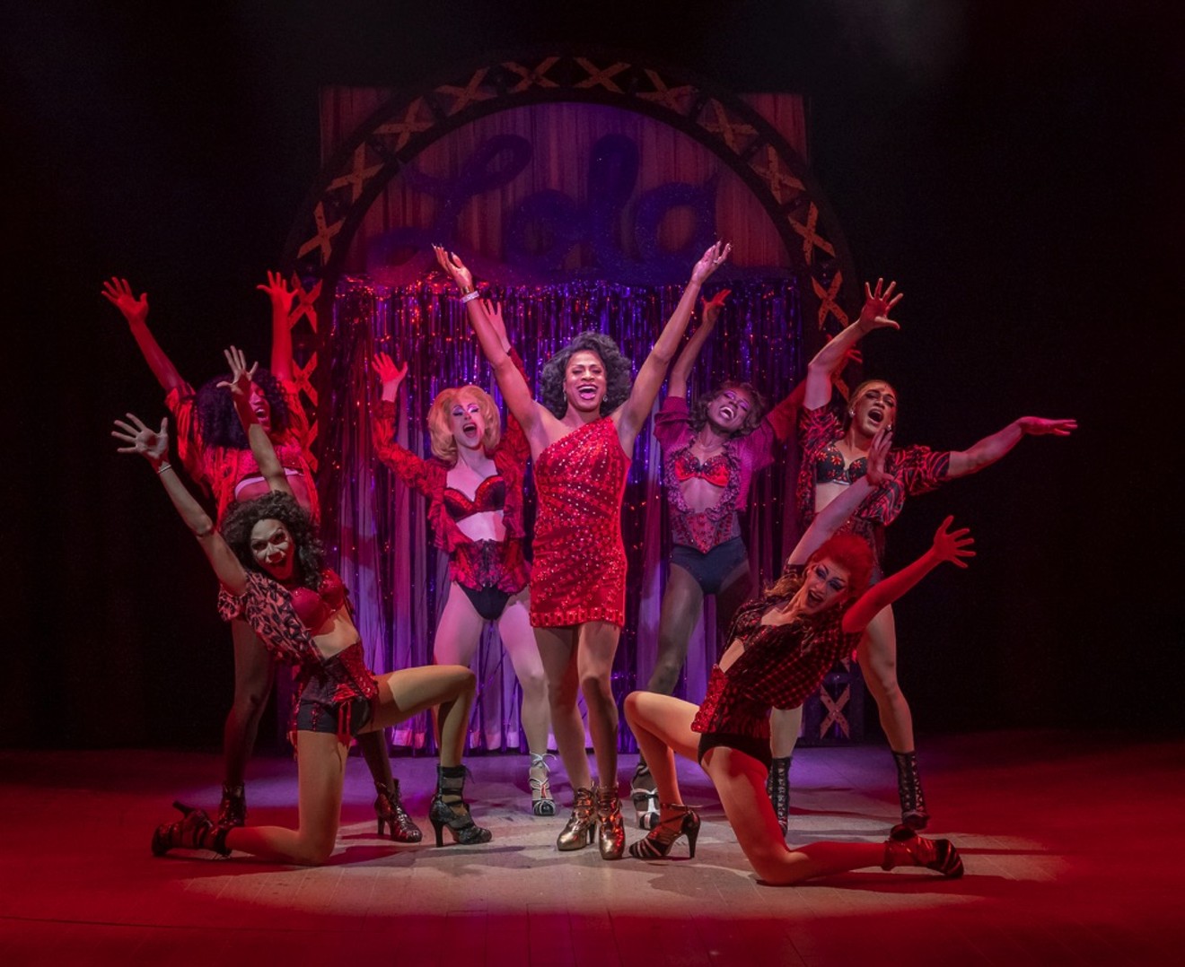 Lee Walter gives a mesmerizing performance as Lola in the Uptown Players production of Kinky Boots, by Harvey Fierstein and Cyndi Lauper.