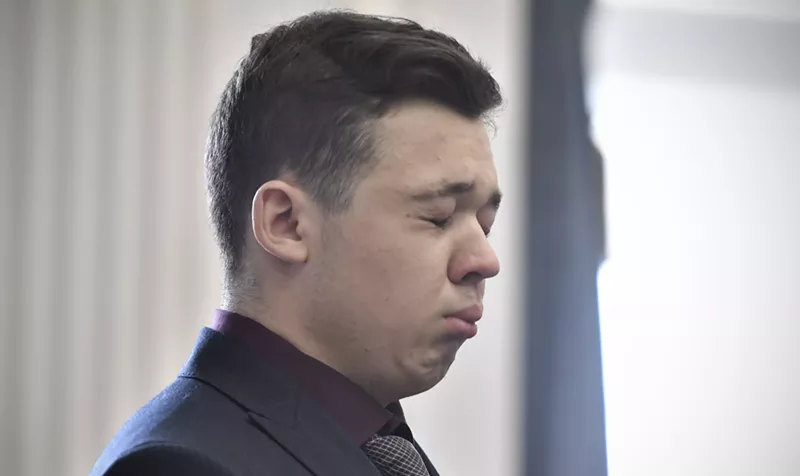 Image: Kyle Rittenhouse at his Kenosha, Wisconsin trial on Nov. 19.
