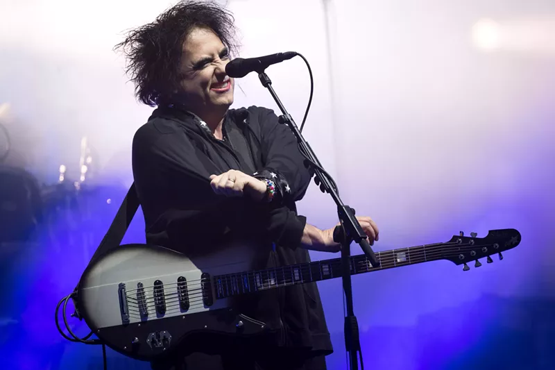 Image: The Cure play Saturday at Dos Equis Pavilion.