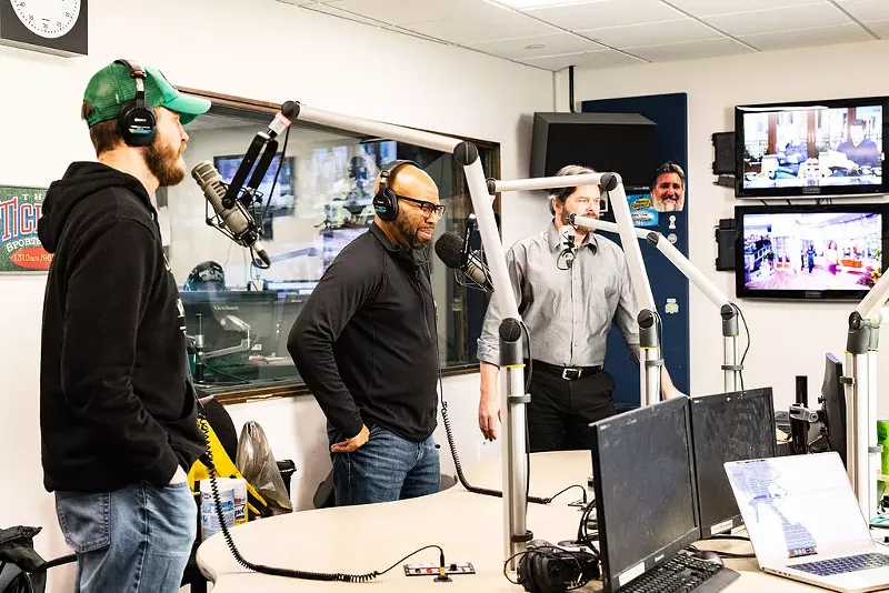 Image: The Invasion on 1310 The Ticket, hosted by Matt McClearin (left) and Donovan Lewis (center) is one of several shows drawing fans to tune in.