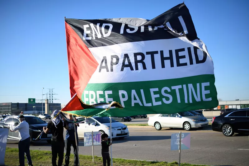 Image: Rally for Palestine at Raytheon in Richardson