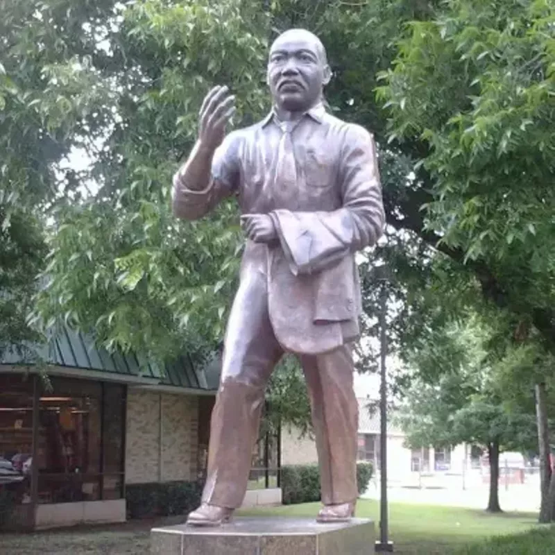 Image: mlk statue martin luther king jr. fair park dallas