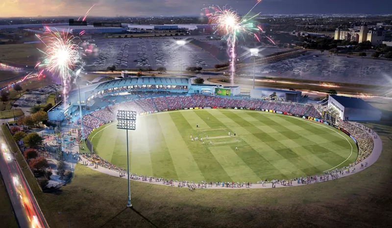 Image: Major League Cricket officials presented an artist's rendering of the new world-class cricket field to the Grand Prairie City Council last Tuesday.