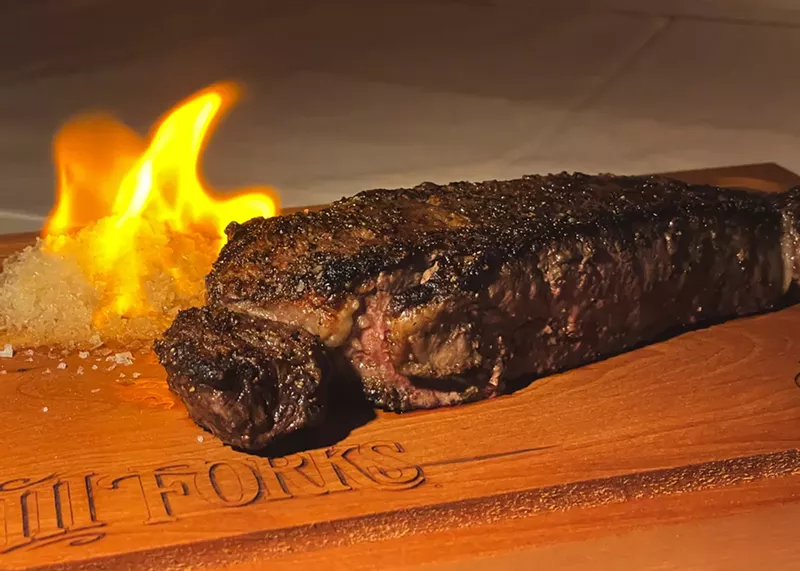 Image: There will be naysayers, but salt and pepper are all you need on a steak this good.