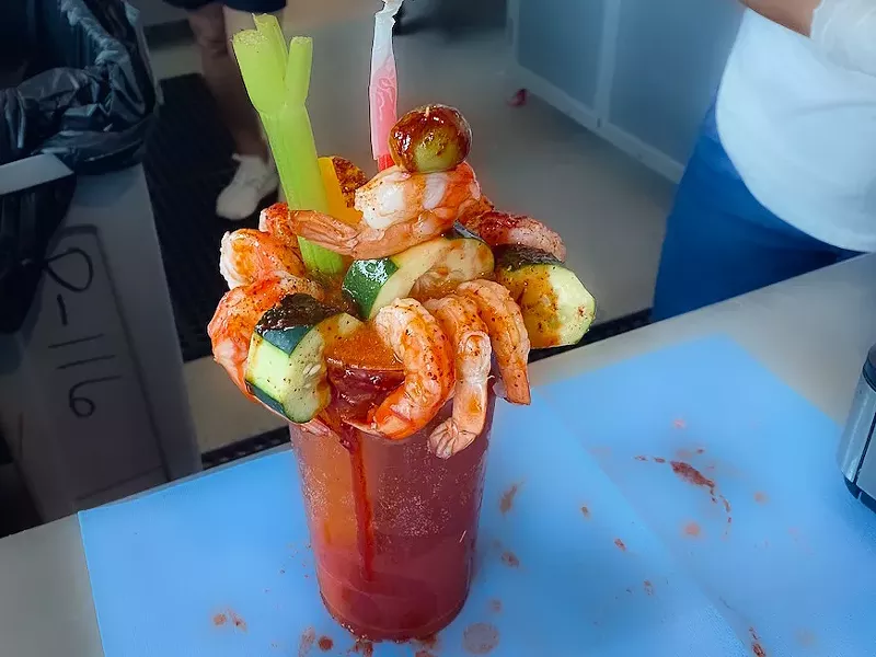 Image: This Michelada may be the best deal at the Globe Life Field.
