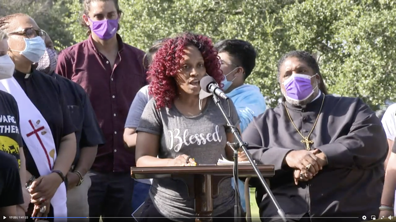 Image: Denita Jones is among those marching from Georgetown to Austin this week.