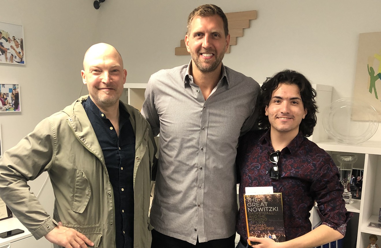 Thomas Pletzinger, author of The Great Nowitzki: Basketball and the Meaning of Life, along with Nowitzki and Dallas Observer writer Vincent Arrieta