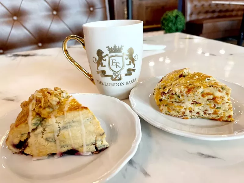 Image: Scones abound at The London Baker in Lewisville.