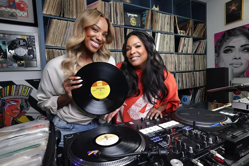 Image: For DJs Christy Ray and her mother, Deidra Roper, better known as Spinderella, a love of vinyl comes with the family.