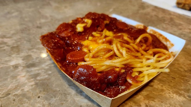 hotdog spaghetti at Jollibee's