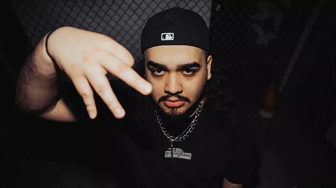 Man holding up a pose