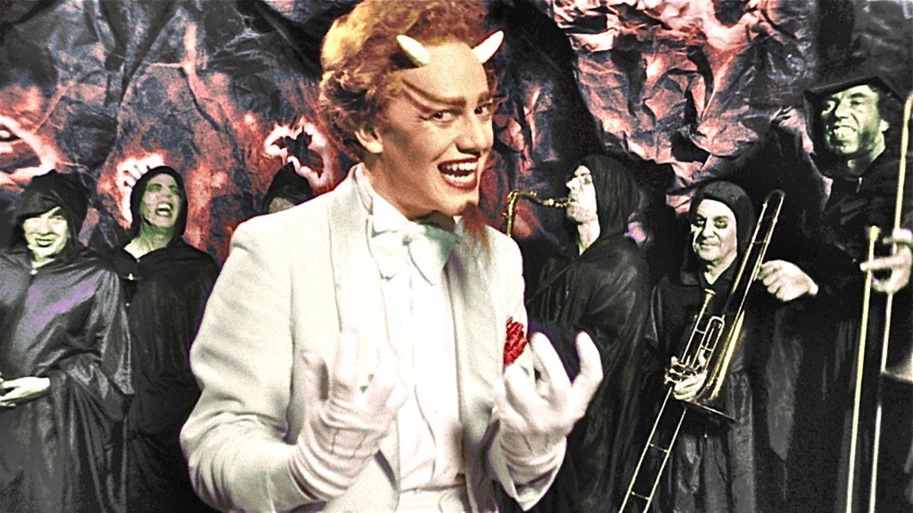 Musician Danny Elfman plays a crooning Satan in director Richard Elfman's insane midnight movie classic Forbidden Zone. Richard Elfman will be at the Texas Theatre on Saturday for a special screening.