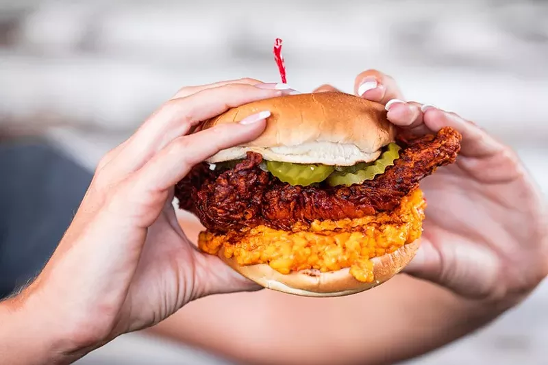 Image: Palmer's hot chicken sandwich