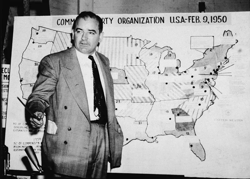 Image: Senator Joseph McCarthy at the Army hearings in 1954.