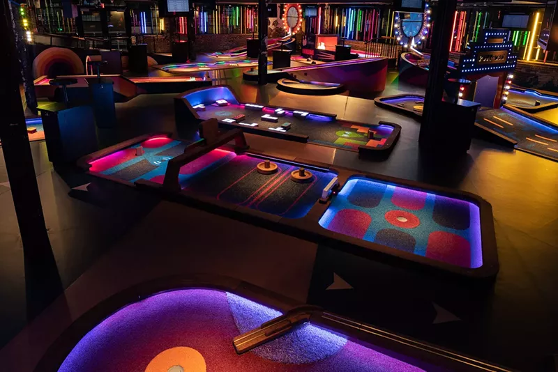 Image: Puttshack in Addison adds a high-tech spin to an old-fashioned pastime.