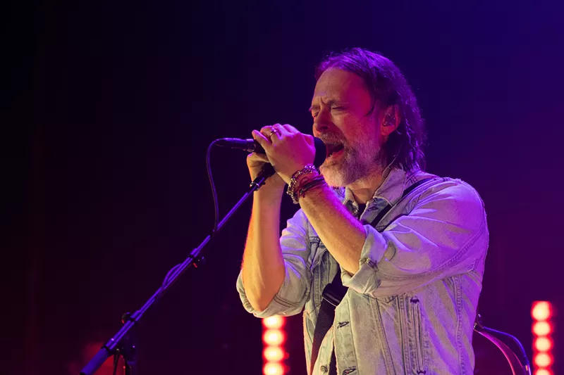 Image: Thom Yorke delivered a moody show on Thursday night in Dallas.