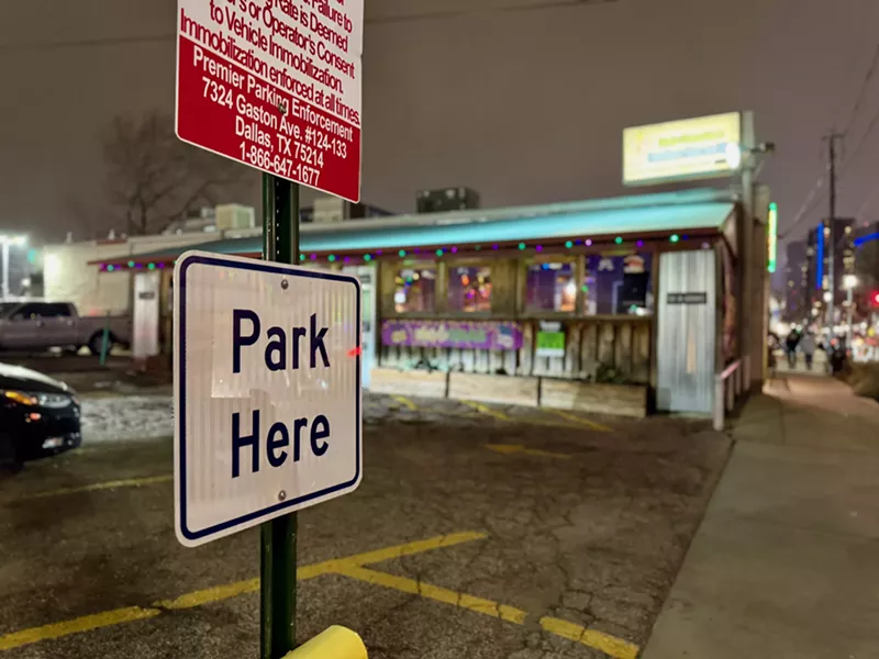 Image: a parking meter in deep ellum