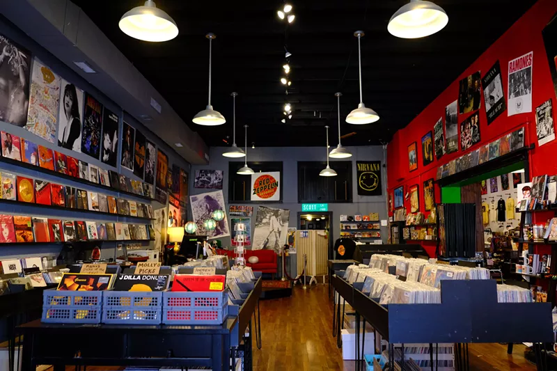 Image: Red Zeppelin Records will open in a new location on the McKinney Square.