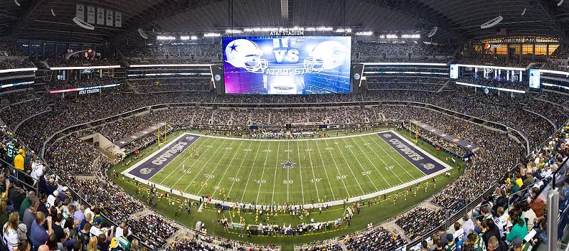 Image: If former Texas Gov. Rick Perry and Dallas Cowboys owner Jerry Jones get their way, Texans will be able to bet legally on games played at AT&T Stadium.