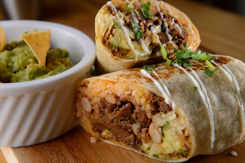 Image: Del Sur Tacos burrito