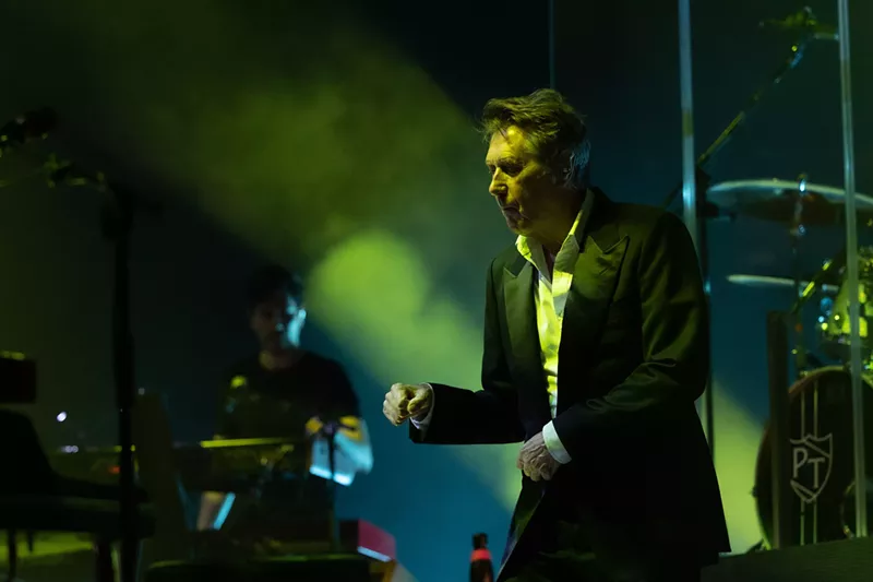 Image: Bryan Ferry led his band with a fantasy show on Friday night.