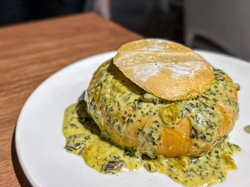 Image: Eggs Florentine at San Martin Bakery & Restaurant in Addison: one of our better bites this year.