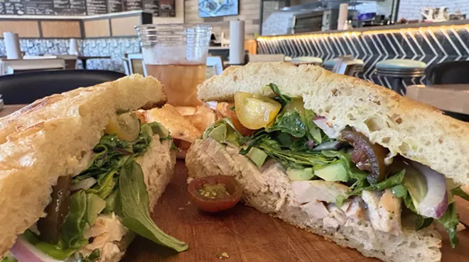 the baja cali sandwich at Kitchen 101