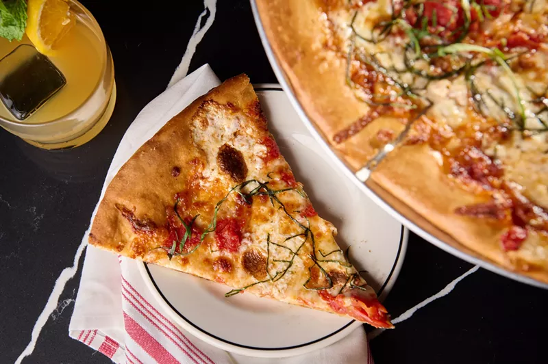 Image: Wood-fired pizzas and frozen Bellinis never hurt anyone.